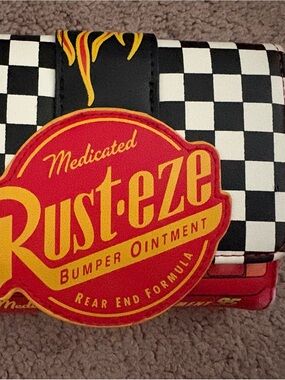 Loungefly Rust-eze Themed Black & White Checkered Wallet